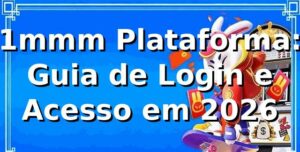 1mmm Plataforma: Guia de Login e Acesso em 2026 🔐